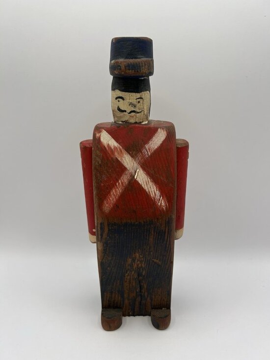Other - HTF Wolf Creek Folk Art Carved Wood Wood Soldier Cavalry Military Army Guard
